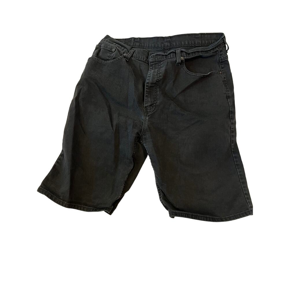 Levi's 569 Black Loose Straight Fit Jean Shorts W38 I8"
